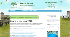 Desktop Screenshot of peaceinthepark.org.uk
